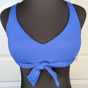 Becca Blue Swim Top Separate Size L